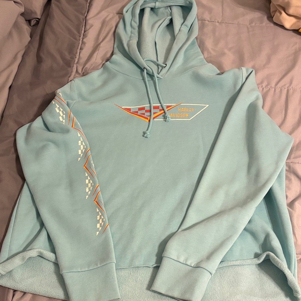 Harley-Davidson Sky Blue Graphic Hoodie
